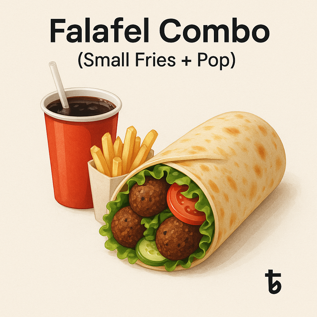 Falafel Combo (Small Fries + Pop)